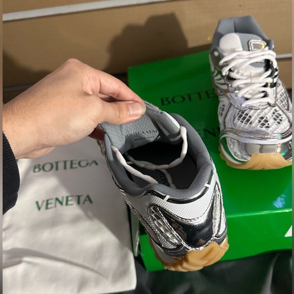 Bottega venneta women’s orbit metallic mesh sneakers size 40/10 - Picture 6 of 10